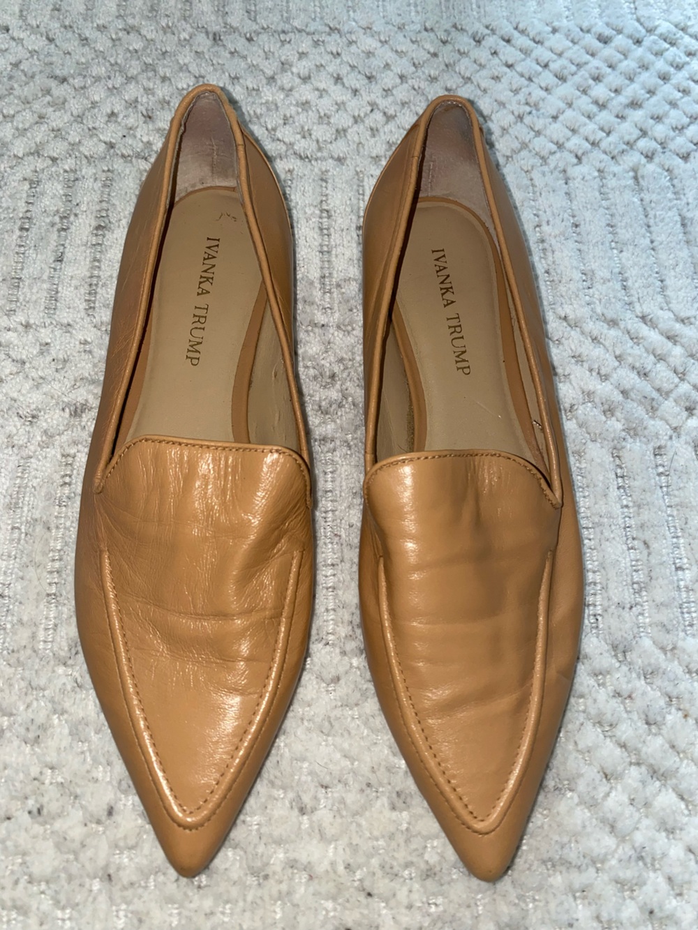 Genuine Leather Pointed Toe Loafer